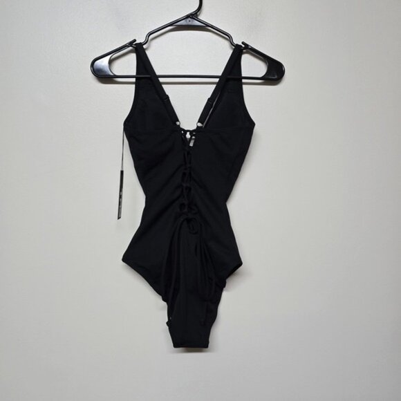 Ta3 Womens Black Plungey Swimsuit Sz Small Reg/Long - Picture 5 of 8